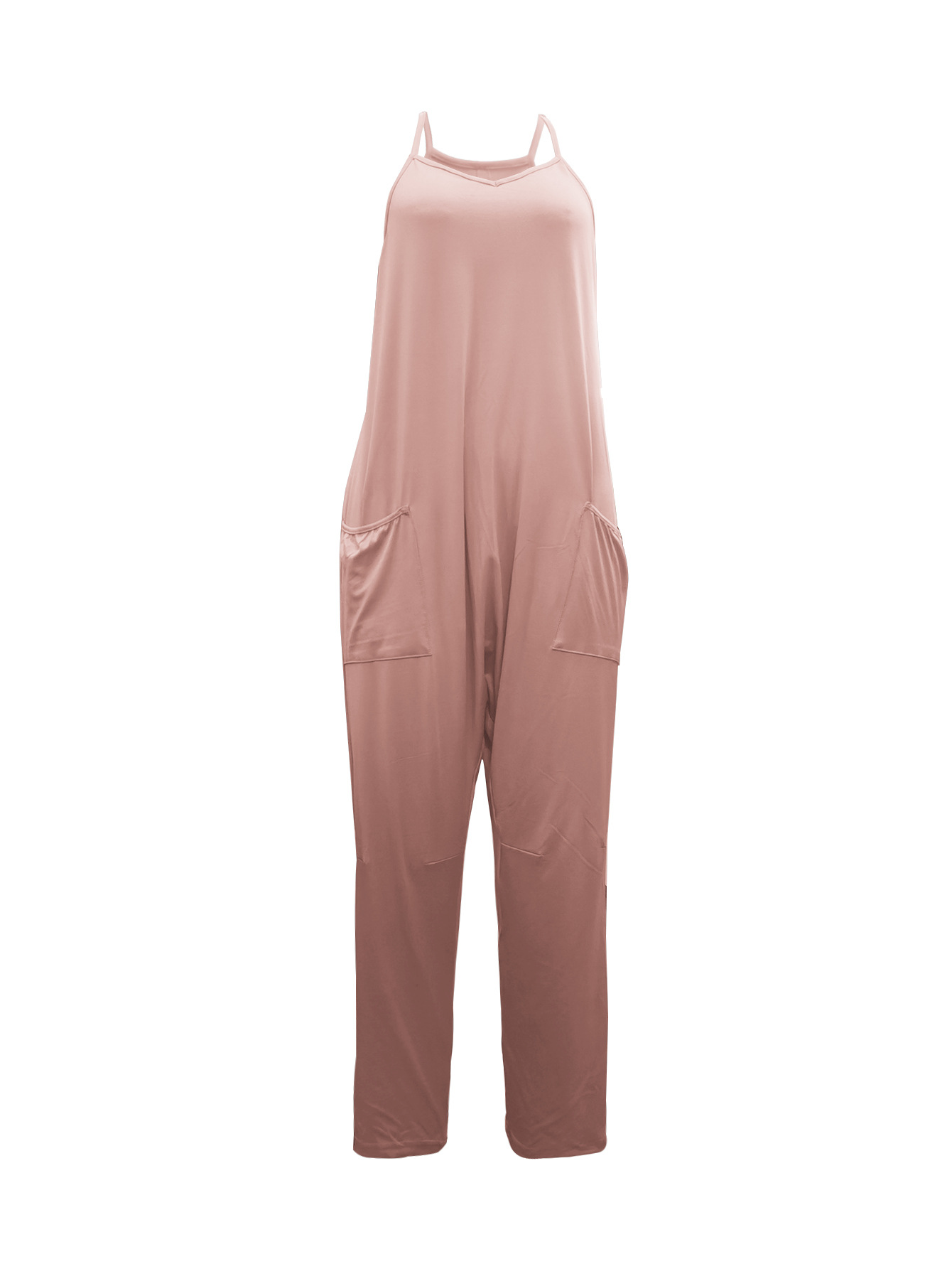 2285 estilo de estación independiente, pantalones de Amazon para mujeres europeas y americanas, tirantes de bolsillo, monos sueltos, mujeres