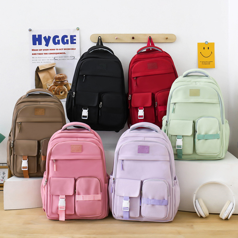 GUIYU lichtgewicht nylon rugzak voor scholieren, ademend en comfortabel, grote capaciteit, ergonomisch ontwerp, meerdere kleuren_voghion.com