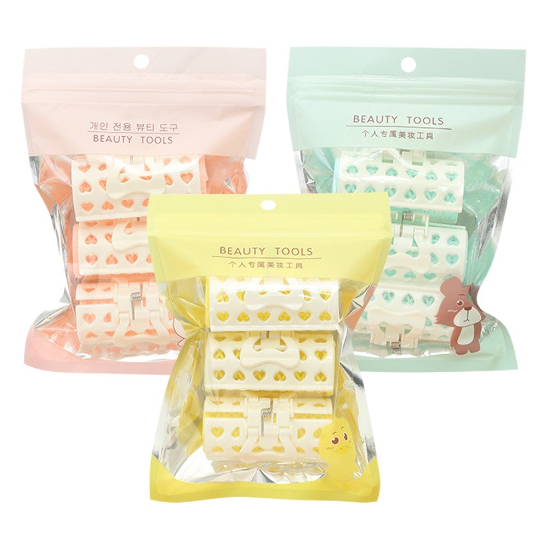 Slubby amor rizador de pelo hueco 3 paquete ABS onda de pelo raíz mullido que forma rizador al por mayor S908