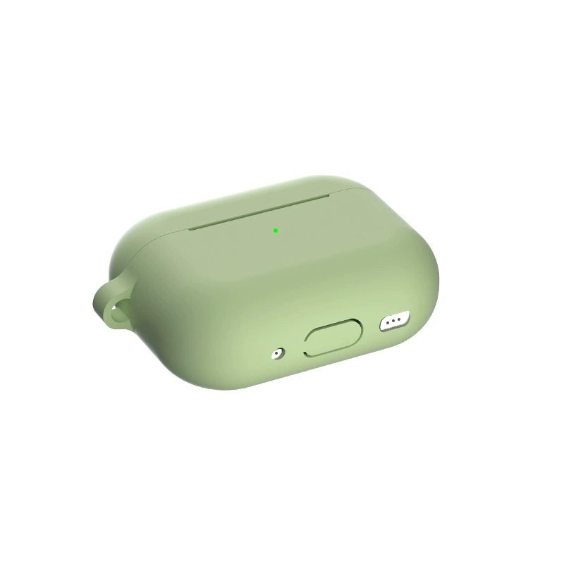 Силиконовый защитный чехол для Apple AirPods Pro 2, 2 мм, варианты мультицвета и металлической пряжки