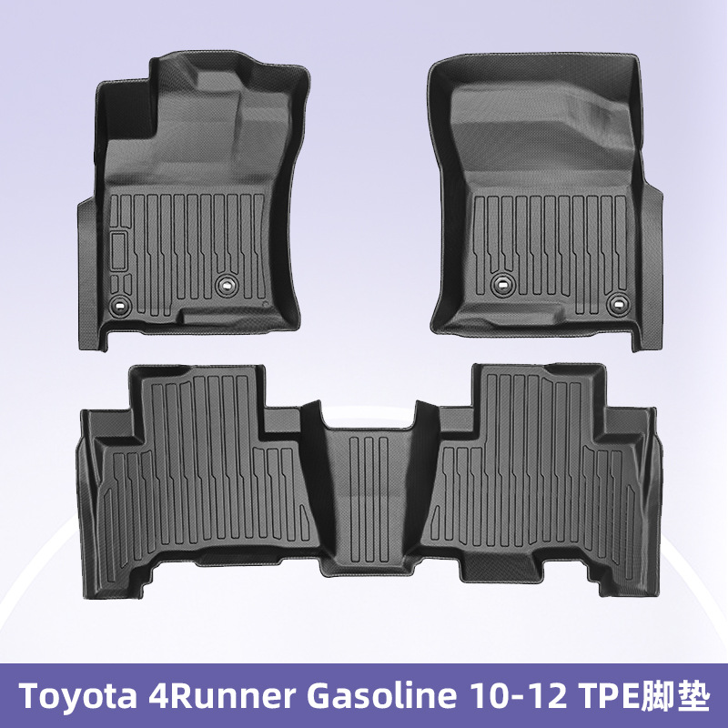 Para Toyota 4Runner2010-2012 combustible 3D para todo clima material TPE almohadilla para el pie del maletero