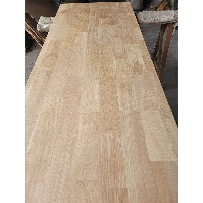 白橡指接板原木色木纹实木板材踏步板桌面板材桌面高密度板材