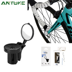 Bicycle Rear View Mirror Road Bike Handlebar Mount Plug Insert Reflective Mirror Bicycle Equipment Adjustable Reflective Mirror Safety Mirror