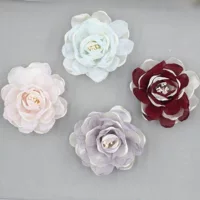 Корейские трехмерные горящие края цветок ручной работы diy материал ins головные уборы заколки брошь юбка Аксессуары для аксессуаров оптом