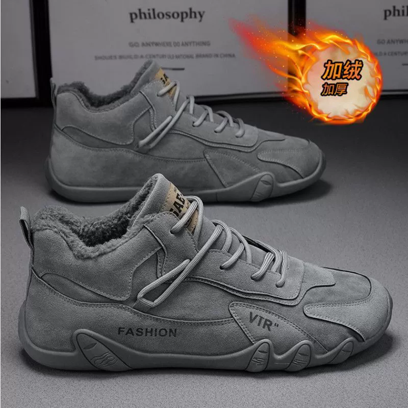 Мужские высокие ботинки (Martens AD306‑1), подкладка из меха, тёплая защита щиколотки, EU 39–44