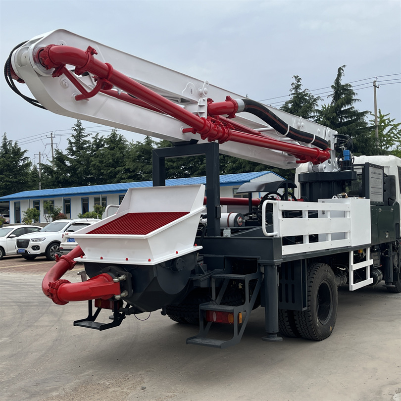 混凝土搅拌泵车臂架式天泵 19m多功能天泵车 国煤