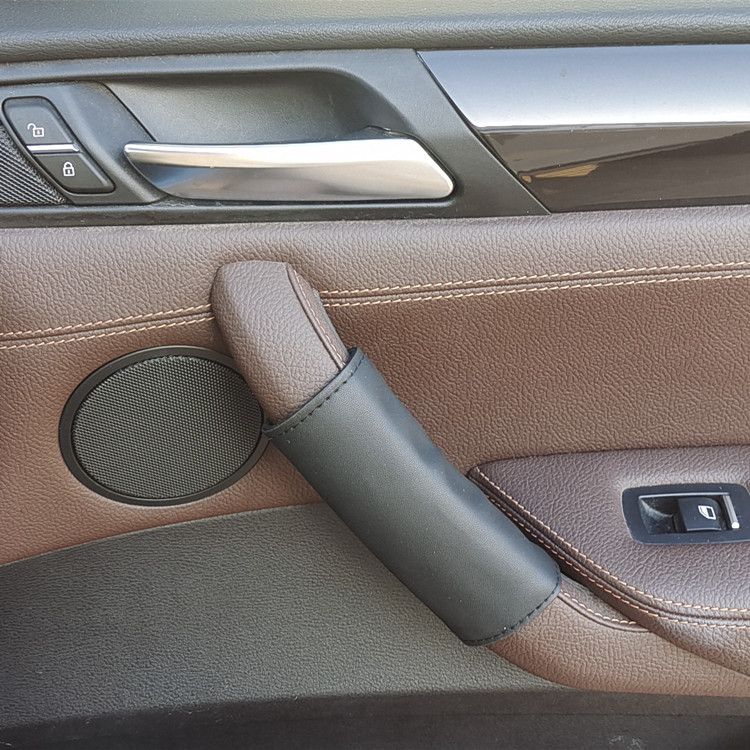 Car Door Inner Handle Gloves, Wear-Resistant Scratch Protective Cover, Nappa Leather All-Season Car Door Roof Handle Protective Cover