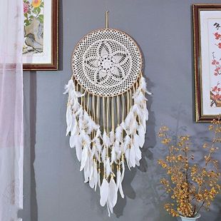 Hot Selling Bohemian Dream Catcher Feather Pendant Large Pendant Wedding Creative Dream Catcher Wall Decoration