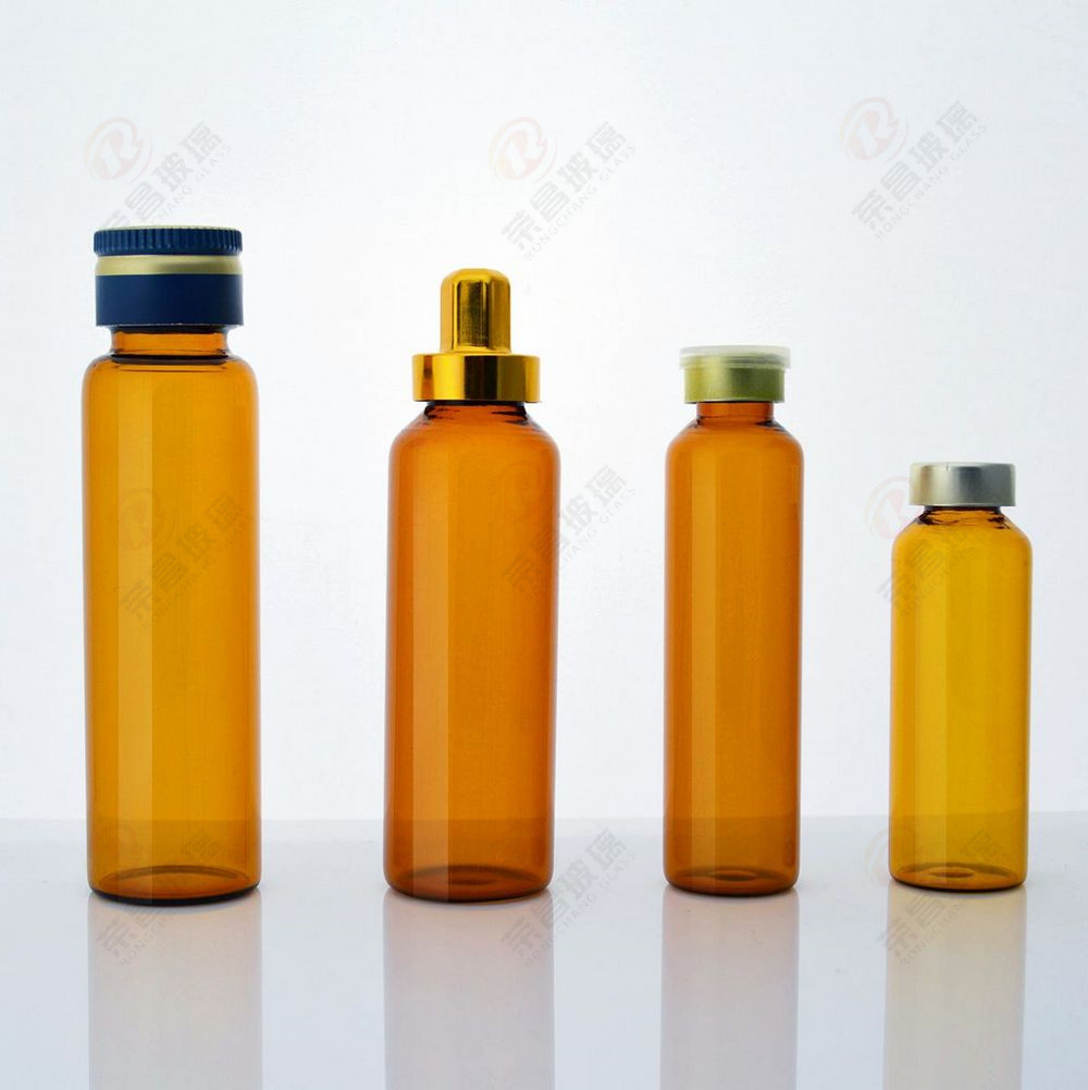 现货管制口服液瓶棕色口服液玻璃瓶A型B型C型茶色玻璃瓶