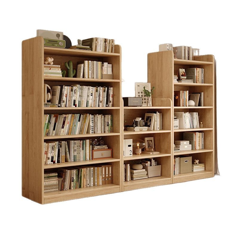 Estante de almacenamiento para niños de madera sólida estante de piso estante de almacenamiento para estudiantes de casa contra la pared armario de almacenamiento integrado estante simple de sala de estar