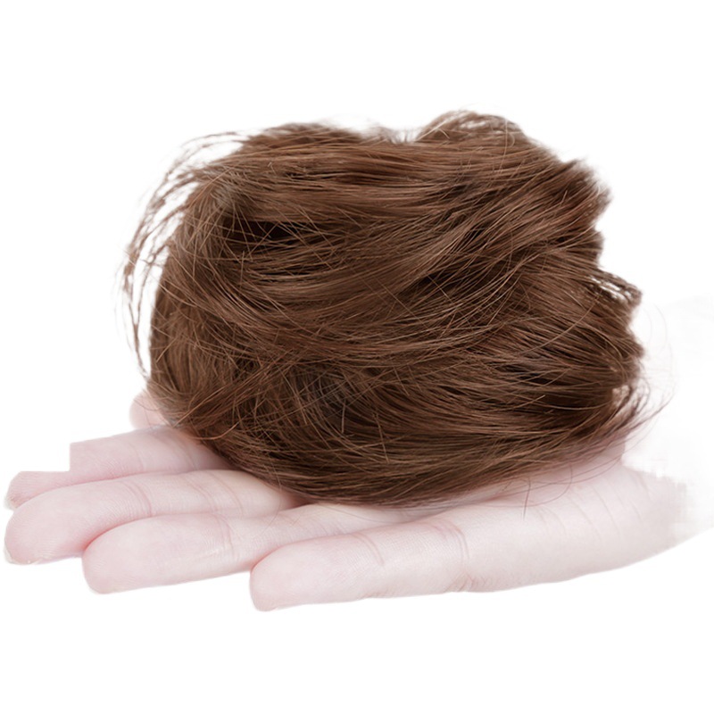 In-Stock Wholesale Bun Hairpiece for Women, Korean Style Hairpiece, Hair Ring, Straight Hair Ring, Curly Hair Ring, Hair Accessory