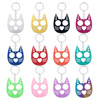 Refers to the tiger keychain Smile, cute cat refers to the tiger broken window self -defense women's outdoor escape anti -body metal pendant