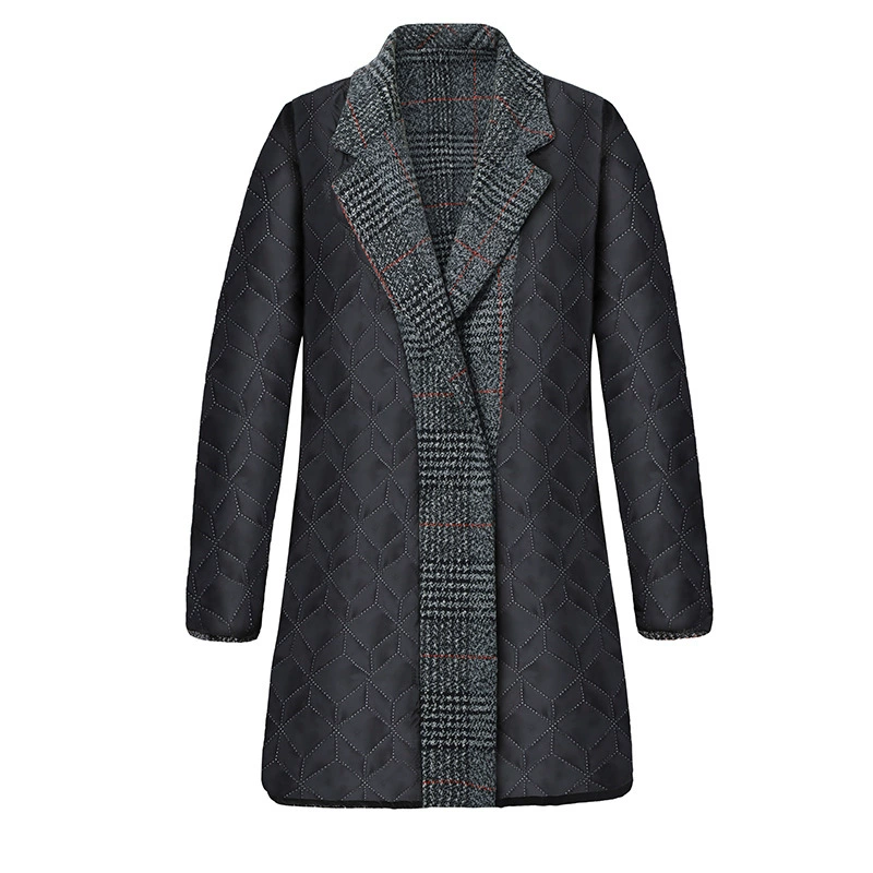 Осенний жакет для матери, костюм, trench coat, для середины возраста, западный стиль