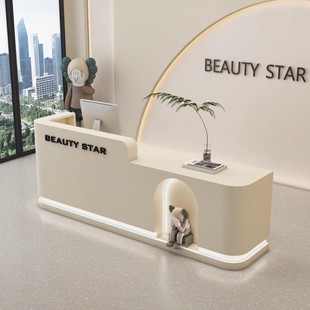Beauty Salon Cashier Clothing Store Oral Dental Bar Art Dance Training Class Company Front Desk Reception Desk Table
