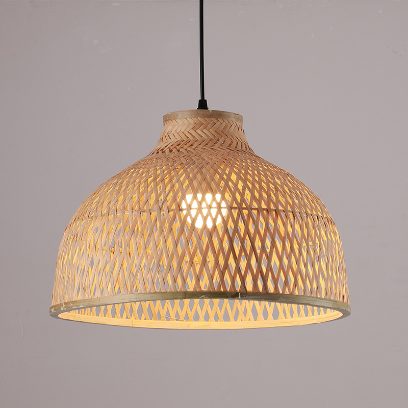Lámpara de bambú linterna de bambú chino restaurante japonés lámpara de bambú Zen salón de té balcón dormitorio cama y desayuno lámpara de restaurante de olla caliente