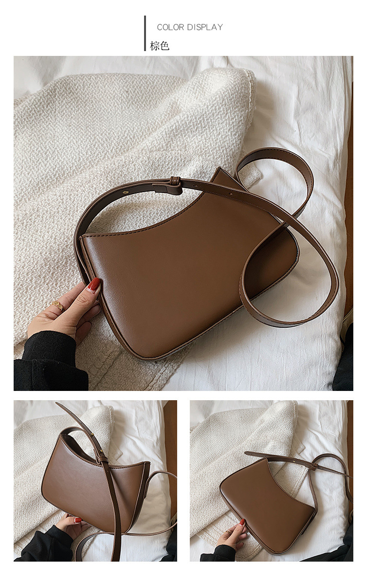 Autumn Winter Retro Small Bag 2021 New Large Capacity Underarm Bag All-match Messenger Bag Single Shoulder Bucket Bag display picture 12