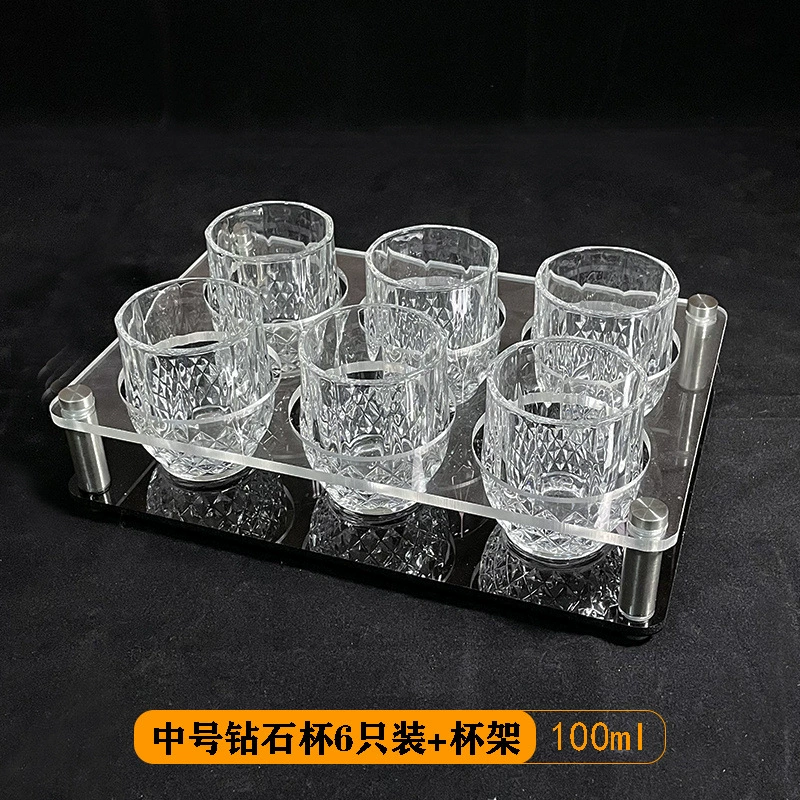 Стеклянная рюмка, набор стеклянных стаканов, качественный шот-стакан, стиль легкая роскошь