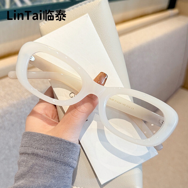 YC1296 New American Square Flat Glasses Retro Advanced Sense Anti-blue Glasses Personalized Slim Glasses Frame YC1296 New American Square Flat Glasses Retro Advanced Sense Anti-blue Glasses Personalized Slim Glasses Frame