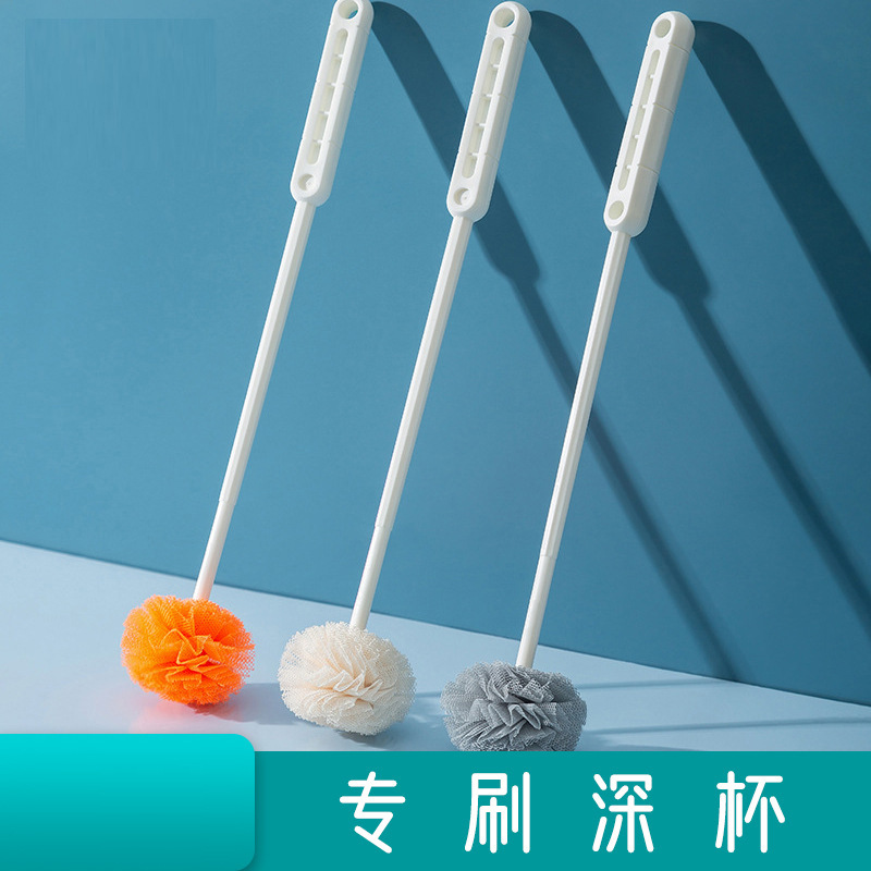 cepillo de taza de tela blando cepillo de botella de leche multipropósito cepillo conveniente cepillo de lavado de tazas cepillo de té de mango largo cepillo de limpieza de tetera