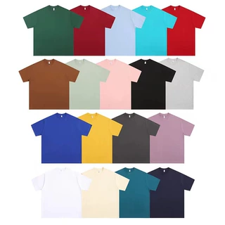 320g短袖刺绣定制T恤印字LOGO班服纯棉衣服团队文化衫团建上衣tee