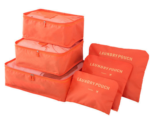 Directo DE FÁBRICA DE Corea Almacenamiento de viaje de seis piezas de equipaje ropa impermeable bolsa de almacenamiento bolsa de organización 6 piezas traje