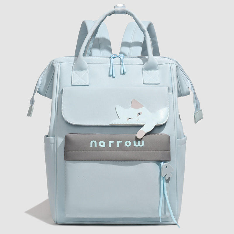 Bolsa de moda multifuncional para mamás de gran capacidad de contraste de color bolsas de mano para madre y bebé bolsas de aislamiento de leche independientes bolsas de hombro mujeres