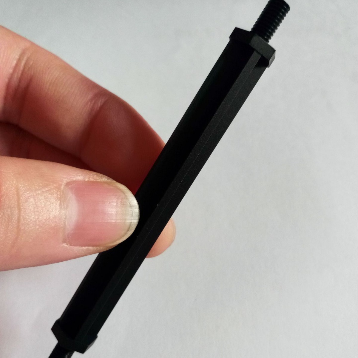 抗UV黑色尼龙隔离柱GHTS-MM-M5-10-80(间隔高度80MM)源头工厂