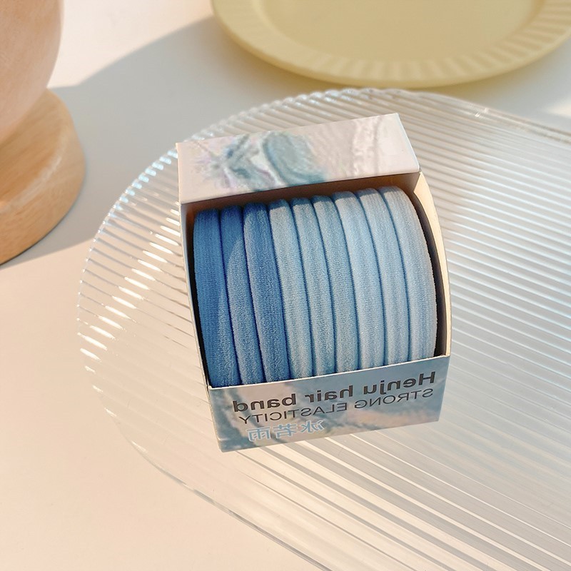 Las muchachas de la banda de goma del lazo del pelo de los niños no hacen daño a la cuerda del pelo banda elástica del pelo del bebé banda de goma colorida de la muchacha de la cuerda