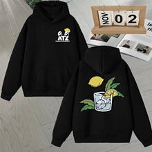 Hot Fashion Ateez Lemon Drop New Album Hoodies Men Women  Ca
