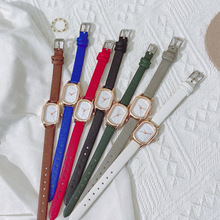 厂家批发韩版小巧女学生手表 时尚潮流刻度椭圆形石英女学生腕表