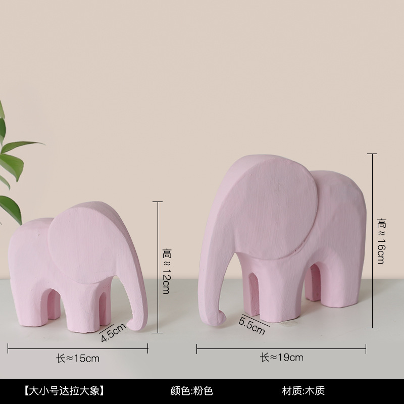 現代のシンプルなモランディ色の創意達拉木の木馬の置物の家庭の装飾品の客間のテレビの戸棚のお茶の数々の装飾|undefined