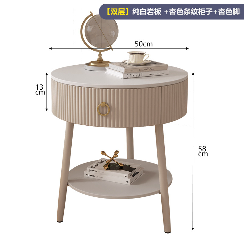 복층 살구줄무늬 수납장 + 순백슬레이트 (50cm)