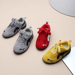 儿童德训鞋2025春秋新款中大童小孩红色鞋子男童运动鞋女童阿甘鞋