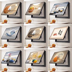 一件代发电表箱装饰画2025新款配电箱挂画免打孔电闸箱开关遮挡