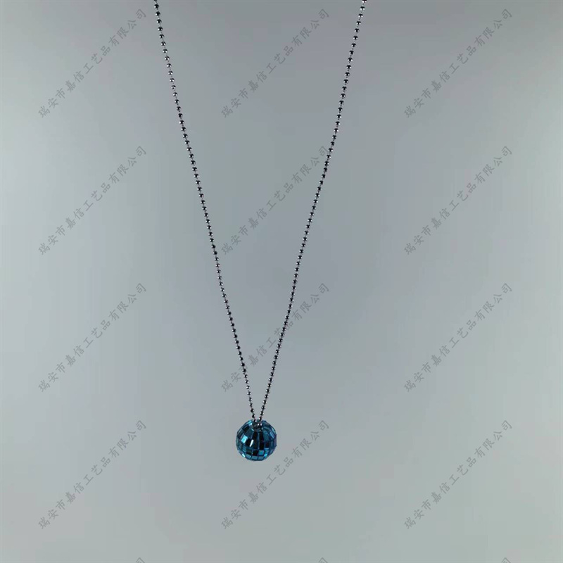 Collar tipo bola de discoteca con efecto láser colorido, decoración colgante para fiestas o Navidad