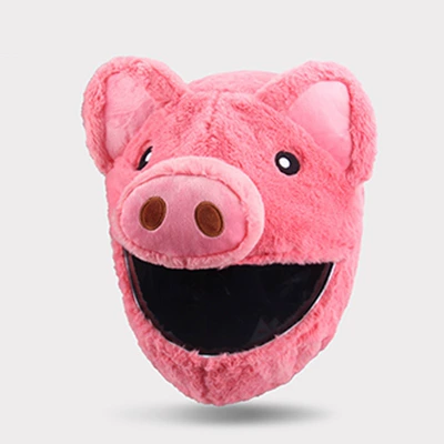 Cartoon Plush Animal Masks – Dəbilqə (Kaska) aksesuarları - piggy