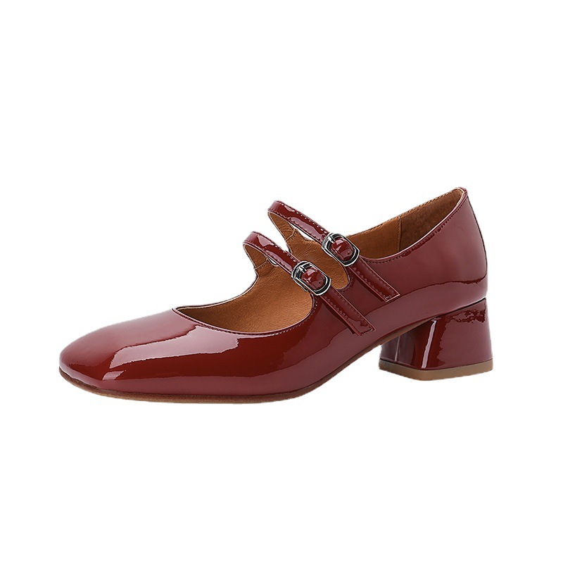 Autumn Mary Jane shoes square toe