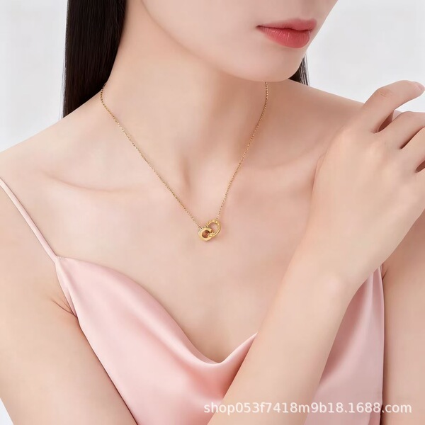 golden necklace stainless steel