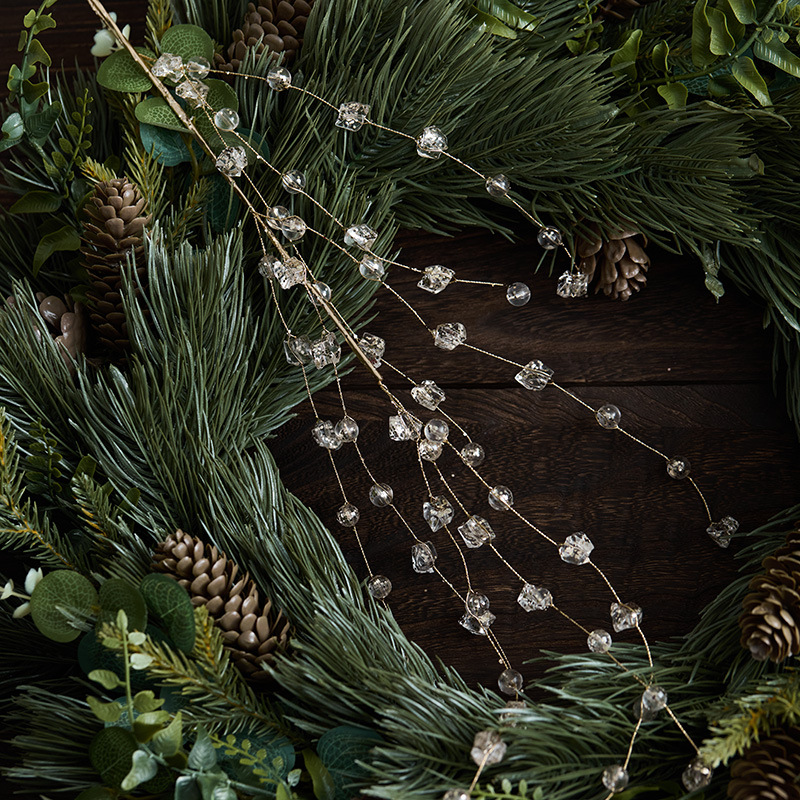 Madera transfronteriza decoración de Navidad colgante decoración de hielo decoración transparente acrílica patinaje