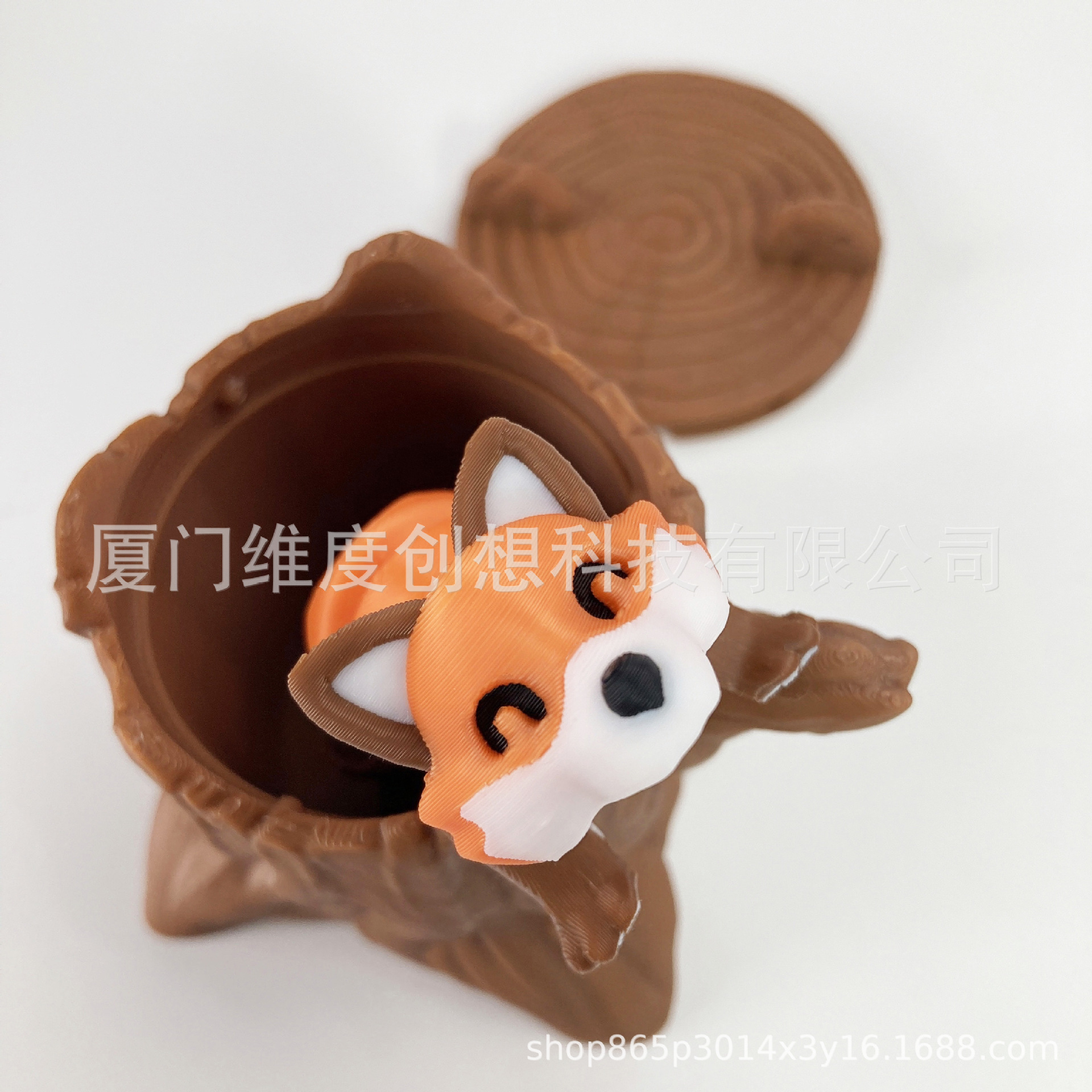 Juguetes de impresión 3D transfronterizos agujeros de árbol de zorro articulaciones móviles adornos para niños regalos de vacaciones Amazon TK stand