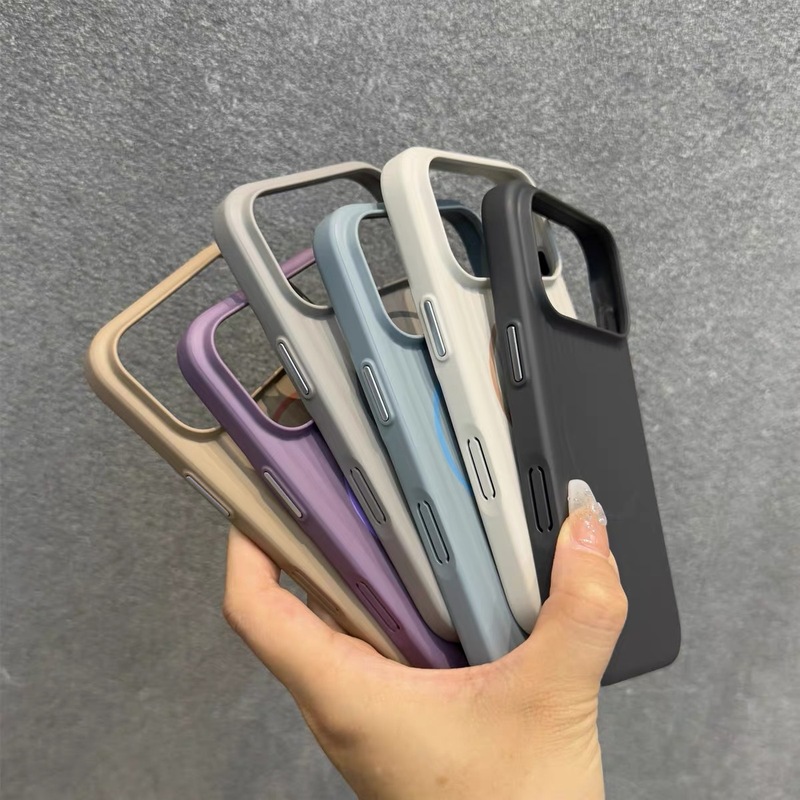 适用苹果17手机壳瓦楞纹磁吸硬壳iPhone17promax肤感磨砂高级感新|undefined