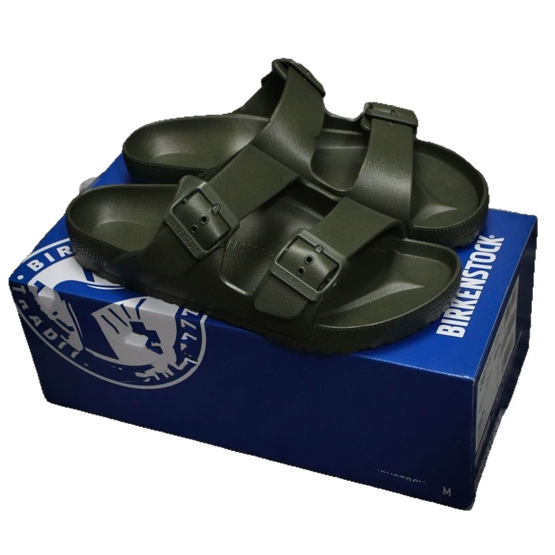 [Кросс-бортные Мужские легкие комфортные сланцы с двумя пряжками Slip on]