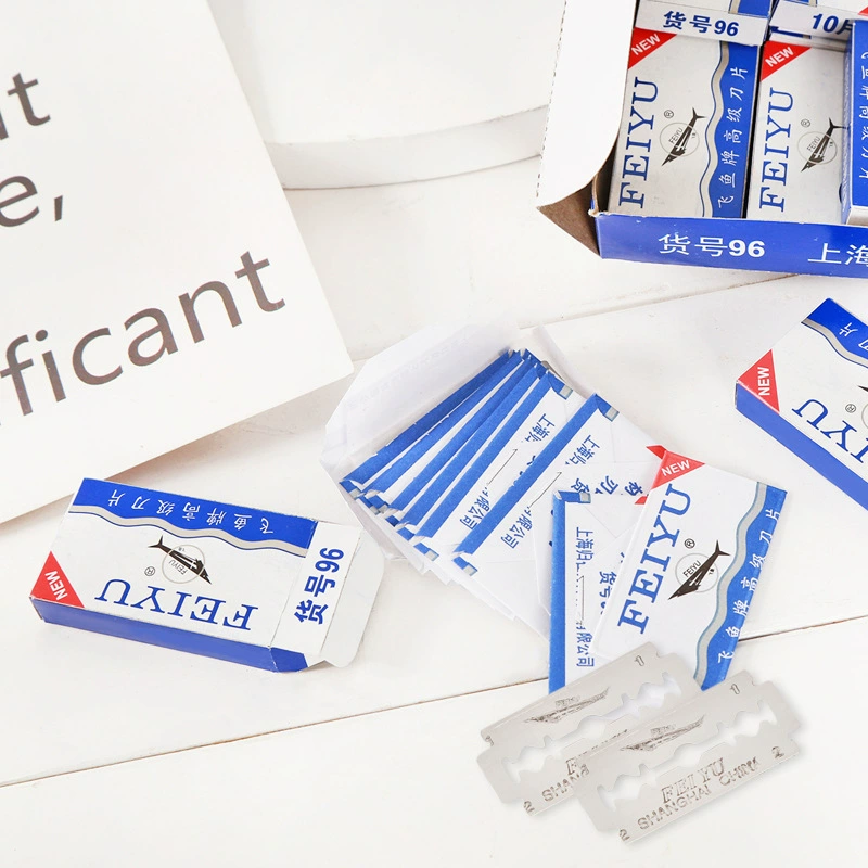 Двустороннее лезвие из нержавеющей стали, бытовая старомодная бритва для бритья, ручная бритва, производитель бритв бренда Feiyu