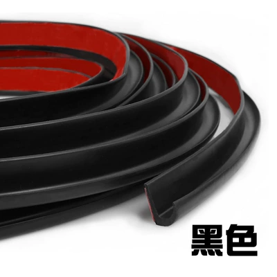 Rv Water Guide Strip Car Water Guide Strip J-Type Rainwater Guide Groove Seal Strip Roof Drip Groove Soft Rubber Strip (Avtomobil səs izolyasiya zolaqları) - black-1m-take-as-many-shots-as-you-want
