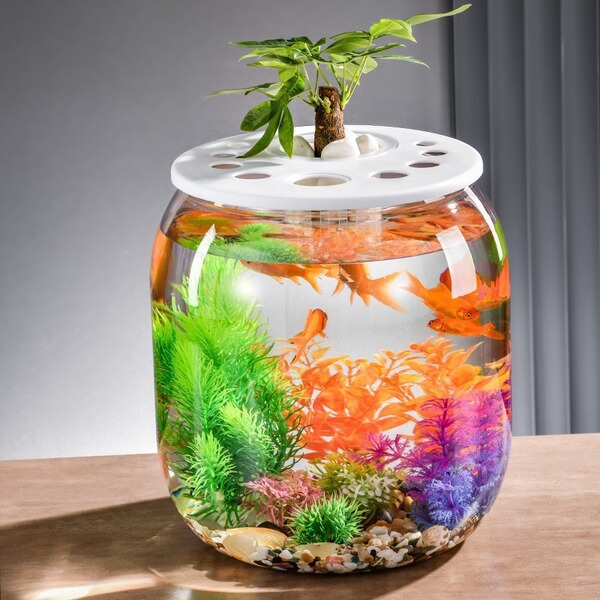Plastic transparent aquarium for home use for living room