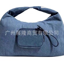 新款牛仔阿迪云朵包小众百搭时尚男女通用单肩手提腋下潮流手拎包