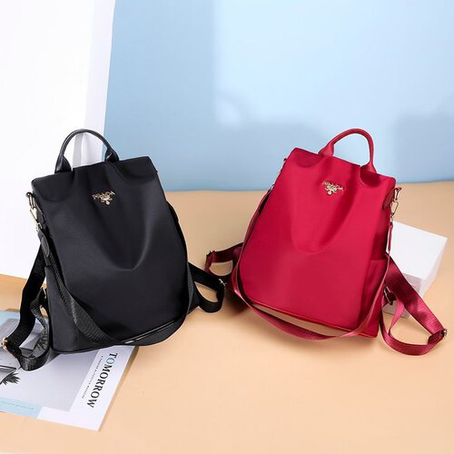 Multifunctional Women's Double Shoulder Bag 2025 Versatile Dual-Use Waterproof Anti-Theft Large Capacity Nylon School Bag Dropshipping