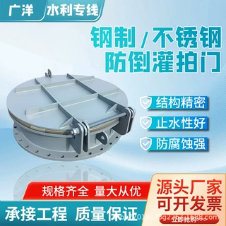 钢制不锈钢防倒灌拍门 水库水站泵站鱼塘排水环保排污防回流拍门