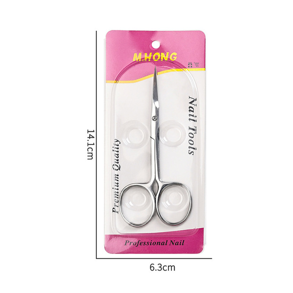 Exfoliating crooked elite scissors for manicure stainless steel