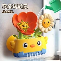 国境を越えた子供用お風呂と水のおもちゃ、水やりと花、回転と水遊び、お風呂のおもちゃ、浴室のスプレーとシャワー